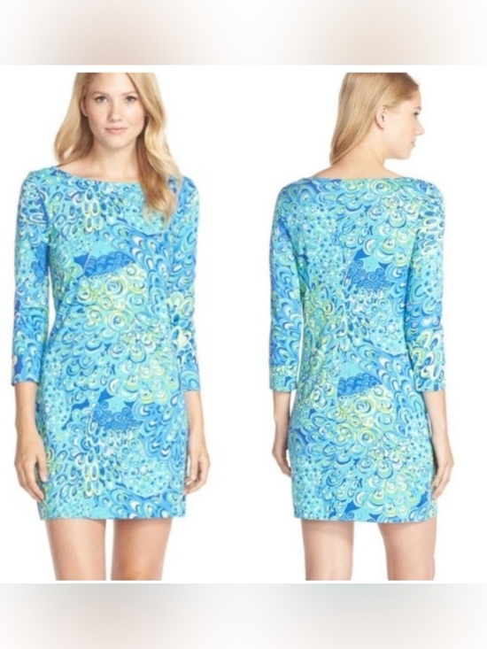 Lilly Pulitzer Dresses & Skirts - NWOT Lilly Pulitzer Marlowe Dress in Lagoon Sea Blue Size Small 100% Pima Cotton